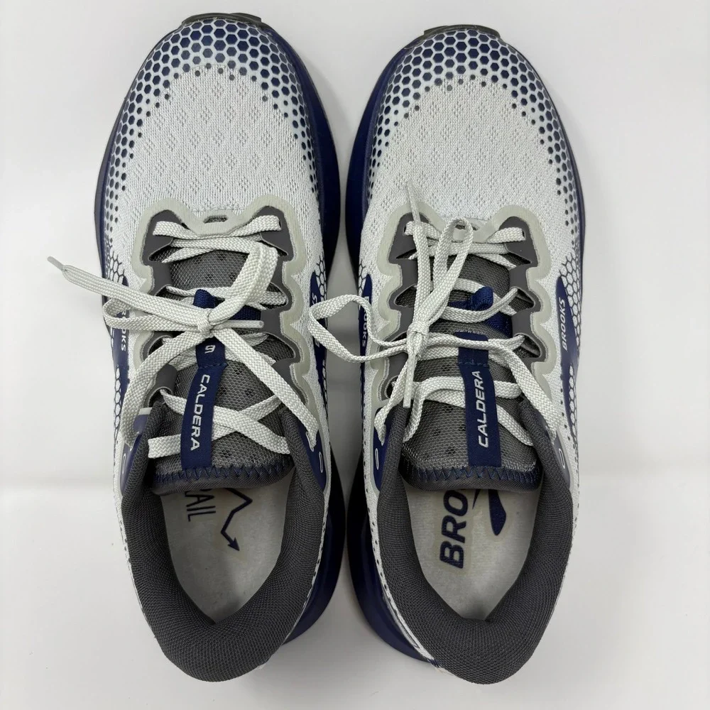 Brooks Caldera 6 Men's Size 8 Grey Blue Trail Running Shoes (1103791D071)